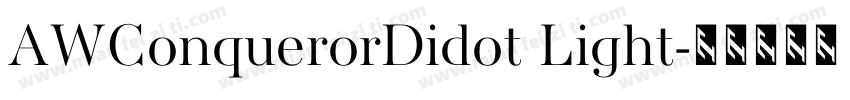 AWConquerorDidot Light字体转换